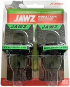 JT Eaton 409 Jawz Indoor Plastic Mouse Trap for Solid or Liquid Bait, Instant Kill Mouse Traps, No-Touch Disposal with Trap Set Indicator 12-Pack