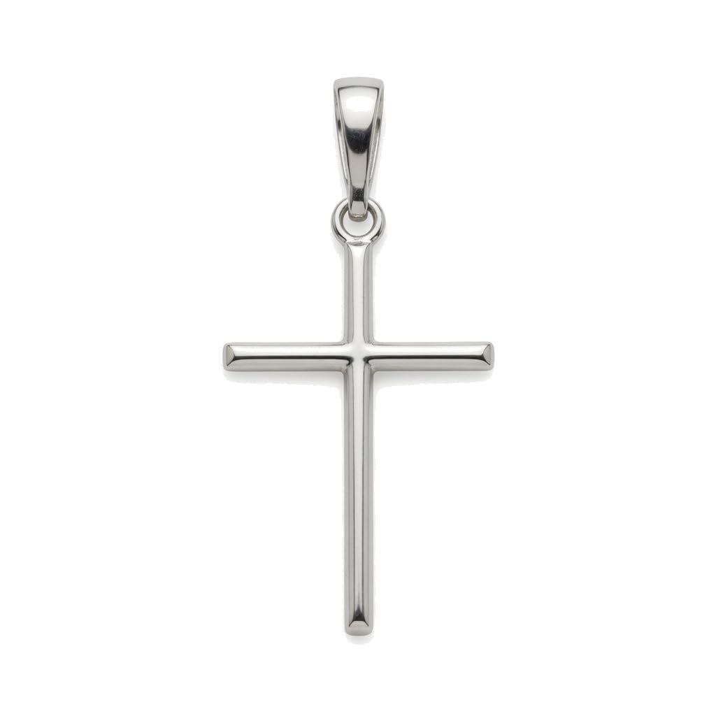 silverzone77 Cross Sterling Silver 925 Pendant Minimalistic Religious Unisex Jewelry