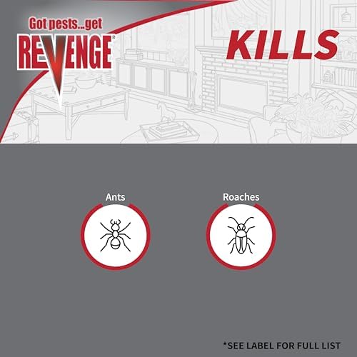 Revenge Invisible Ant & Roach Gel Bait, Long Lasting Protection for Home Pests
