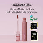 ETUDE Fixing Tint #01 Analog Rose (4g) | Long Lasting High Pigmented Liquid Lipstick | Waterproof Lightweight Matte Finish Lip Stain | Full Coverage | Korean Makeup, Kbeauty