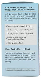 Renew Life Norwegian Gold Critical Omega Softgels, Daily Supplement Supports Heart, Brain and Joint Health, EPA and DHA Omega-3 Fish Oil, Dairy and gluten-free, 850 Mg 120 Count