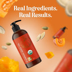 Pumpkin Seed Oil Organic Certified - 100% Pure Organic Pumpkin Seed Oil for Hair Growth and Anti Aging Face Oil - Organic Hair Oil for Dry Hair and Growth - Virgin Cold Pressed & Unrefined (16oz)