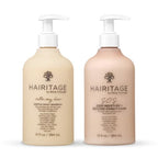 Hairitage Outta My Hair Gentle Daily Shampoo - Cleanses and Hydrates with Jojoba Oil - SOS Deep Moisture and Restore Conditioner for Thick Hair with Safflower Oil - 13 oz