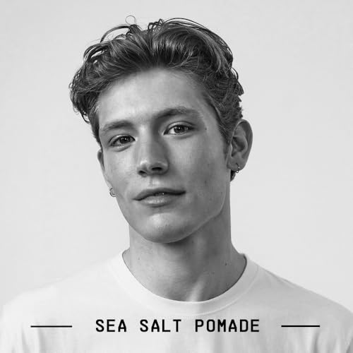 Fatboy Hair Sea Salt Pomade, Lightweight Hold for Texturizing Hair, Beach Wave Finish, All Hair Types, 2.6 Oz