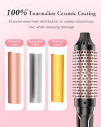BESTOPE PRO 5 in 1 Curling Iron, Curling Wand Set with Negative Ion Thermal Brush and 4 Interchangeable Ceramic Curling Irons (0.35“-1.5”), Fast Heating Crimper Hair Tool in All Hair Type, Women Gifts