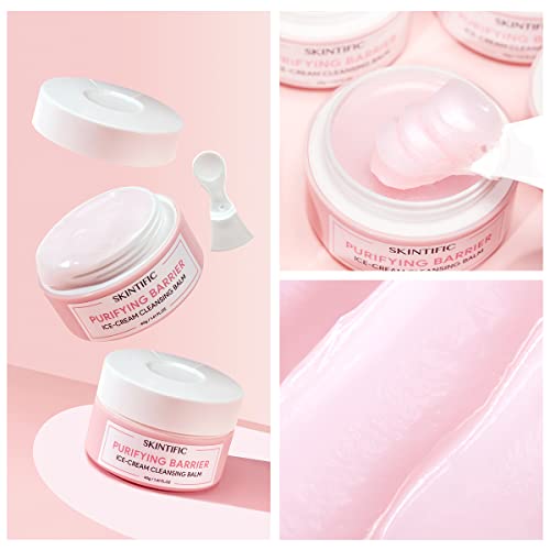 Purifying Barrier Ice Cream Cleansing Balm 40g | Makeup Remover Cosmetic Cleanser Waterproof Makeup Remover