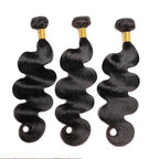12A Human Hair Bundles Body Wave Bundles Human Hair 14 14 14 Inch 100% Unprocessed Brazilian Virgin Hair Body Wave 3 Bundles Human Hair Extensions for Black Women Natural Color