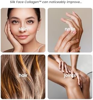 Coco March Silk Face Collagen - Silky Radiant Skin New Amino Molecules for Hair Nails-Joint Health-20g Protein NO Taste-Dissolves Instantly - Unmatched Results Elixir - 30 Day Supply