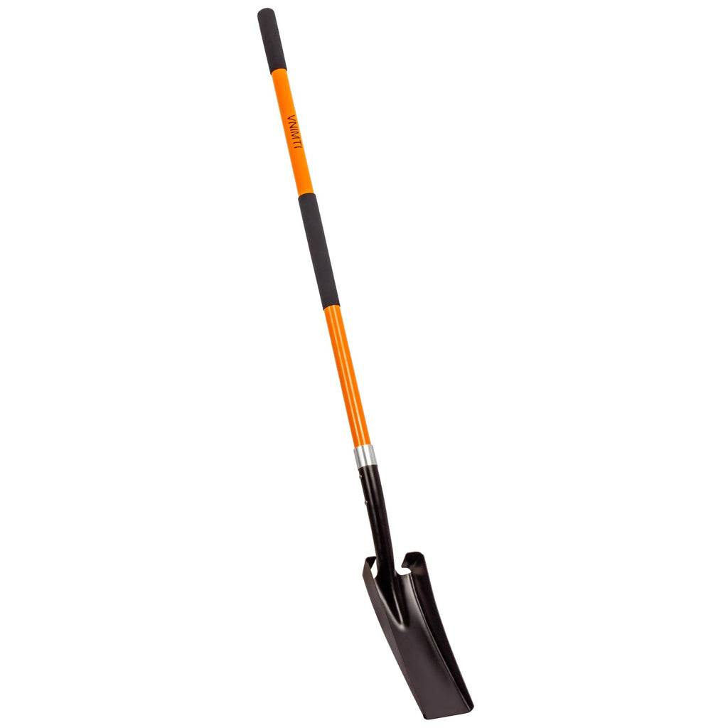 VNIMTI Trench Shovel for Clean Trenches, 4-Inch Trenching Shovel with Fiberglass Handle, 58 Inches