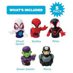 Ginsey Spidey and His Amazing Friends 5-Piece Finger Puppet Set, Bath Toys, Party Favors, 1.0 Count, 0.25 Pound