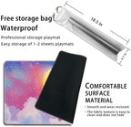 MTG Playmat Magic Card Playmat Game Mat,TCG & CCG Card Games Mat with Free Storage Bags Size 24 x 14 Inches (No with Zones,Moon)