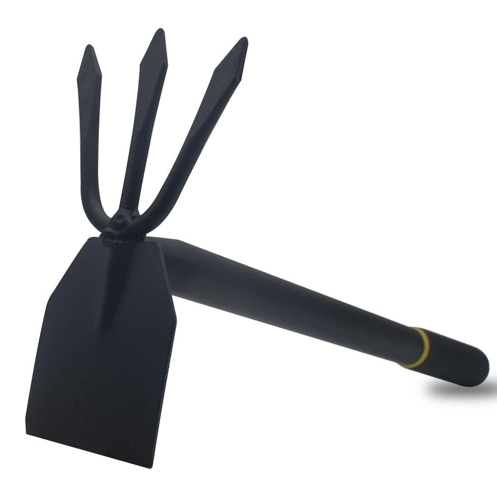 Garden Hoe and Cultivator, Long Heavy Duty Hand Hoe with Tiller, 2 Section Handle, Carbon Steel Blade, Cultivator Hoe Garden Tools for Loosening Soil, Digging