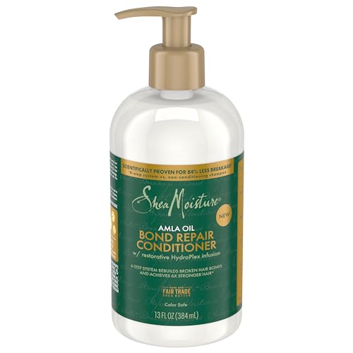 SheaMoisture Bond Repair System with Amla Oil, Shea Butter Conditioner, Shampoo & Bonding Oil for Smoothing Frizz, Repairing Damage