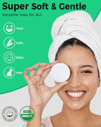 ProCIV Reusable Makeup Remover Pads - 16 Packs Washable Organic Reusable Cotton Rounds for All Skin Types & Toner with Laundry Bag, Zero Waste Reusable Cotton Pads for Face for Woman Gift (White)