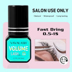 VAVALASH Eyelash Extension Glue Lash Extension Adhesive 0.5-1 Sec Drying Time Retention 9 Weeks Maximum Bond Lash Glue Long Lasting Black Eyelash Glue Professional Lash Artist Use Only (Volume,5ml)