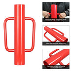 Gtongoko 12LB T Post Driver with Handles Heavy Duty Fence Post Driver Post Pounder for T-Posts，U Channel，Metal Post and Sign Post Pole Driver Tool,17 Inch Red