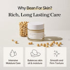 mixsoon Bean Cream - Intensive Moisture Face Cream For Smooth, Nourished Skin, Pore & Sebum Care - Korean Skincare For Glass Skin - Non-stick (1.69 fl.oz / 50ml)