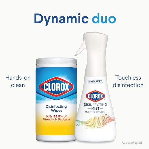 Clorox Disinfecting Mist, Lemon and Orange Blossom, 1 Spray and 1 Refill, 16 oz Each
