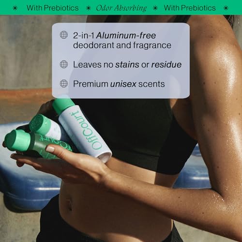 OffCourt - Natural Deodorant Body Spray for Men and Women - Aluminum Free - Whole Body Deodorant for Women and Men - Sandalwood, Citrus, and White Musk Scents, 3.4 Ounce (Pack of 3)