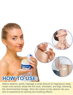 Magnesium Cream For Feet, Magnesium Cream for Sleep,Soothes Muscle Tension,Magnesium Lotion for Relaxation,3.17oz