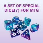 MTG Playmat TCG Playmat -Includes Storage Tube and 7 Dice-Experience Top-Tier Quality and Edge-Locking Waterproof and Non-Slip Mat! (playmat Without Zones, 1-Pretty Purple Fluorescence)