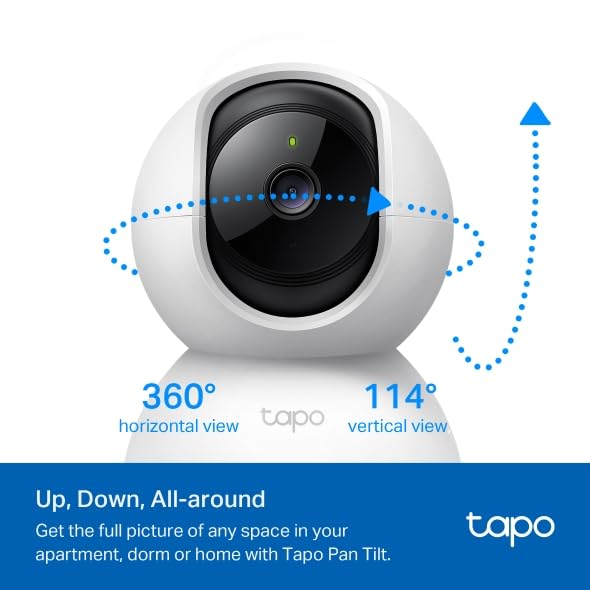 Tapo 2K Pan Tilt Security Camera for Baby Monitor, Dog Camera, C210P2