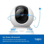 Tapo 2K Pan Tilt Security Camera for Baby Monitor, Dog Camera, C210P2