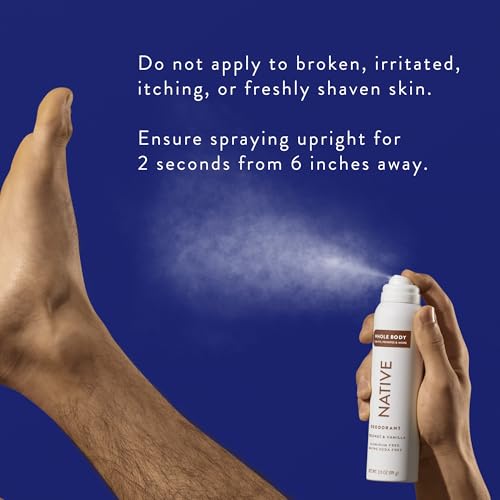 Native Whole Body Deodorant Spray Contains Naturally Derived Ingredients, Deodorant for Women & Men | 72 Hour Odor Protection, Aluminum Free with Coconut Oil and Shea Butter | Coconut & Vanilla