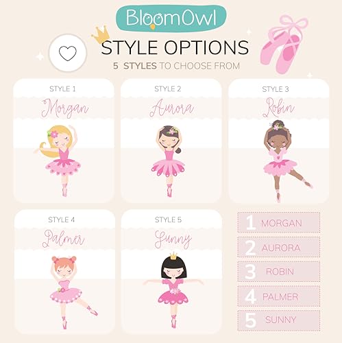 Wooden Piggy Bank for Kids and Adults, Personalized Gift Handmade in USA by BloomOwl, Custom Piggy Bank, Personalized Banks for Kids, Gifts for Baby Boys and Girls (Dance)