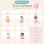 Wooden Piggy Bank for Kids and Adults, Personalized Gift Handmade in USA by BloomOwl, Custom Piggy Bank, Personalized Banks for Kids, Gifts for Baby Boys and Girls (Dance)