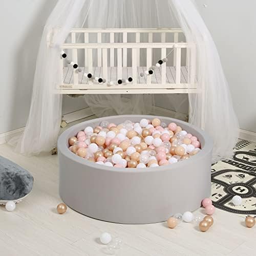 GOGOSO Ball Pits Balls for Toddlers Pack of 50 100 200 Plastics Shape Ball Non-Phthalate Non-BPA Non-Toxic 2.2-Inch Crush Proof Play Balls
