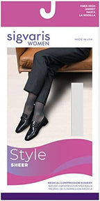 Sigvaris Style Sheer 780 Women’s Closed Toe Knee-High Moisture Wicking Stockings - Light & Comfortable Compression Stocking 20-30mmHg to Relieve Vein Issues