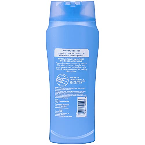 FINESSE Volumize + Strengthen Volumizing Shampoo, 13 oz (Pack of 6), Add Volume & Strength to Thin or Fine Hair for Fuller Looking Hair