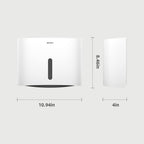 Bertreno Commercial Paper Towel Dispenser Wall Mount Paper Towel Holder Large Capacity C Fold Hand Towel Dispenser Bathroom Tissue Dispenser (White)