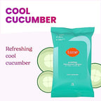Lume Acidified Deodorant Wipes - 24 Hour Odor Control - Aluminum Free, Baking Soda Free, Skin Safe - 15 Count (Pack of 3) (Cool Cucumber)