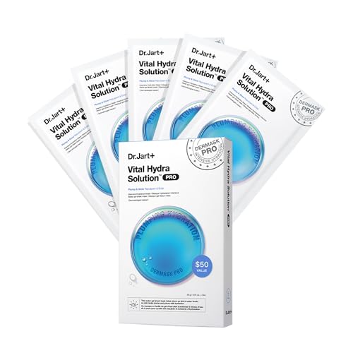 Dr.Jart+ Dermask Vital Hydra Solution Glow Face Mask with Hyaluronic Acid | Sheet Mask | Korean Skin Care
