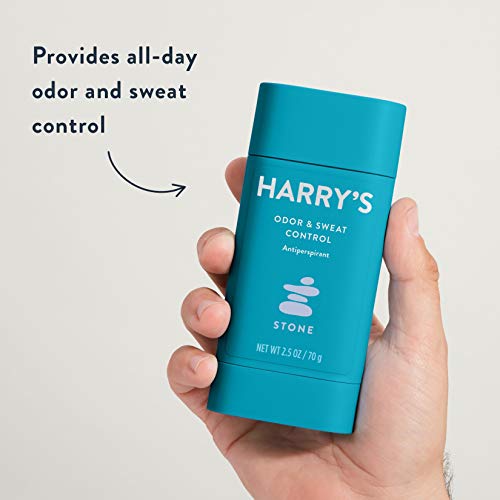 Harry's Mens Deodorant Antiperspirant, Odor & Sweat Control Antiperspirant for Men - Stone Scent, 3 Count