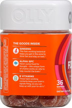 OLLY Laser Focus Gummy, Ginseng, Alpha GPC, B Vitamins, Berry Tangerine Flavor - 36 Count (Pack of 2)