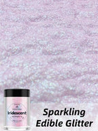 Shanlinly Iridescent Prism Powder Edible Glitter for Drinks, Food Grade Edible Glitter Dust Luster Shimmer Dust for Cakes Decorating Sparkling, Paints, Desserts, No Taste or Texture, 5g Each Bottle
