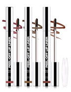 Erinde 3PCS Peel Off Lip Liner Stain, Long Lasting Tattoo Lip Liner with Tweezer, Matte Finish Peel Off Lip Stain, Waterproof Transfer Proof, Non-Stick Cup Nude Lip Lipliner Stain