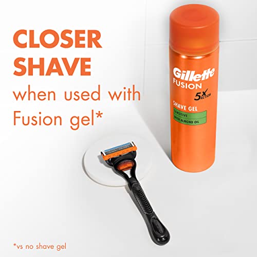 Gillette Fusion5 Razor Refills for Men, 2 Razor Blade Refills