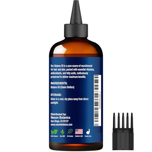 Raw Batana Oil for Hair Growth 4 fl oz - 100% Pure, Natural, Cold-Pressed Oil for Hair, Skin, Face & Lashes - Aceite de Batana