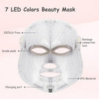 Red Light Therapy for Face, Led Face Mask Light Therapy, 7 Colors LED Facial Skin Care Mask