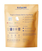 BLUELAND 100% Plastic-Free Dishwasher Detergent Tablets, 60 Count, Free & Clear, Eco-Friendly Dishwashing Pods, Natural, Sustainable