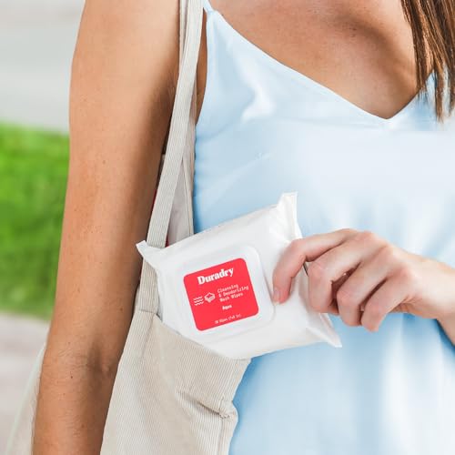 Whole-body Deodorant Wipes for Men & Women- Body Wet Wipes for Sweat & Odor Control, Use for On-the-Go Cleansing, Gym Sessions, Travel, or Rinse-Free Shower Alternative - Aqua Scent, Pack of 3