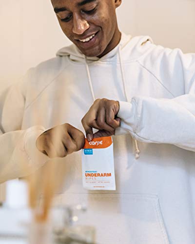 Carpe Underarm Antiperspirant and Deodorant, Pack of 3-WITH 3 FREE ON-THE-GO WIPES!