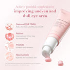 medicube Salmon DNA PDRN Pink Peptide Eye Serum with Niacinamide and 99% Purity Retinol for Uneven Skin Tone, Korean Skin Care 1.01fl.oz