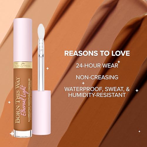 Too Faced Born This Way Ethereal Light Illuminating Smoothing Concealer | Hyaluronic Acid + Waterproof, 0.17 fl. oz.