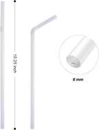 200 Count 100% Plant-Based Compostable 10.25 in Long PLA Straws-Plasticless Biodegradable Bendy Drinking Straws-A Fantastic Eco Friendly Alternative to Plastic Straw