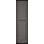 Ekena Millwork Lifetime Vinyl LP2S14X05100MS Standard Two Equal Panel Vinyls, Raised Panel Vinyl Shutters, w/Installation Shutter-Lok's & Matching Screws (Per Pair), 14 3/4"W x 51"H, Musket Brown